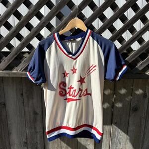 A true vintage 70s/80s nylon baseball jersey